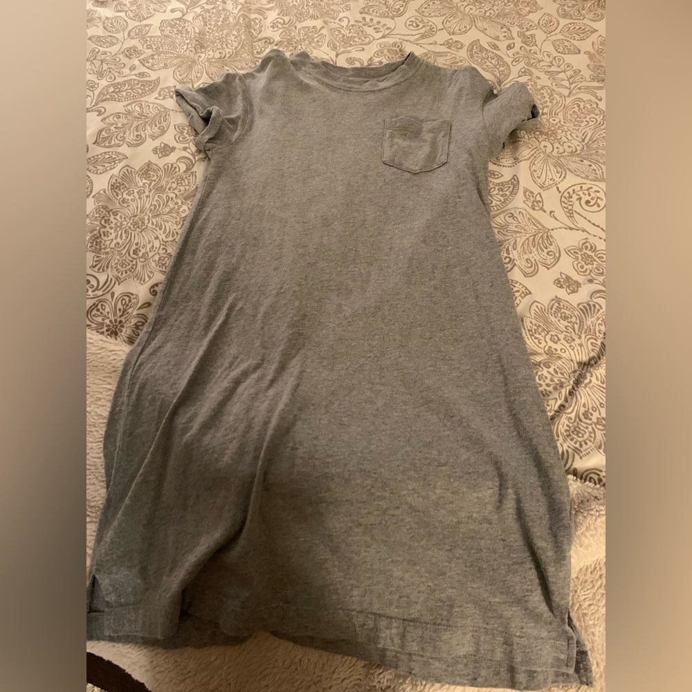 Gray Tshirt dress.